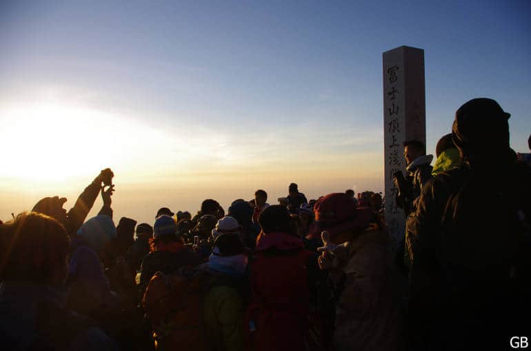 climbing mount fuji
