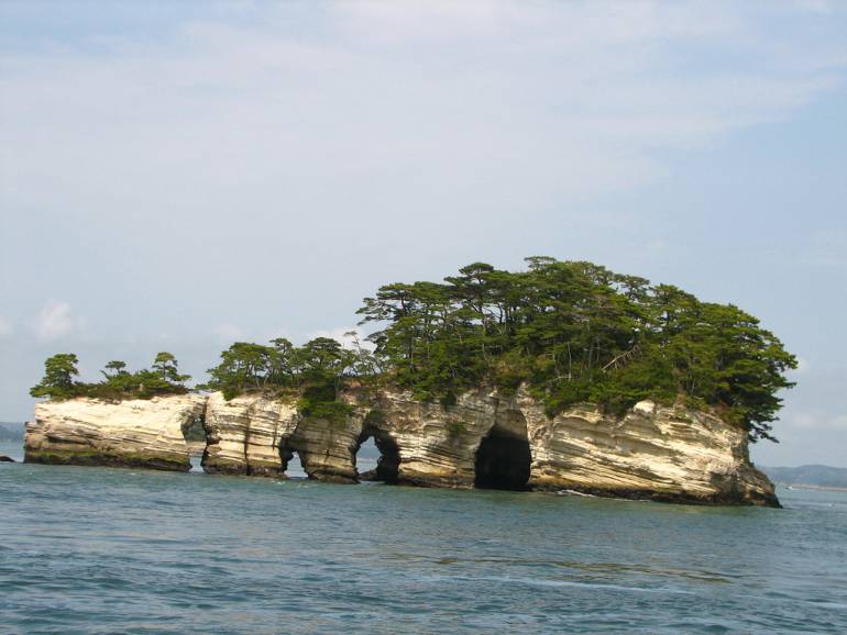 One of the islands at Matsushima.