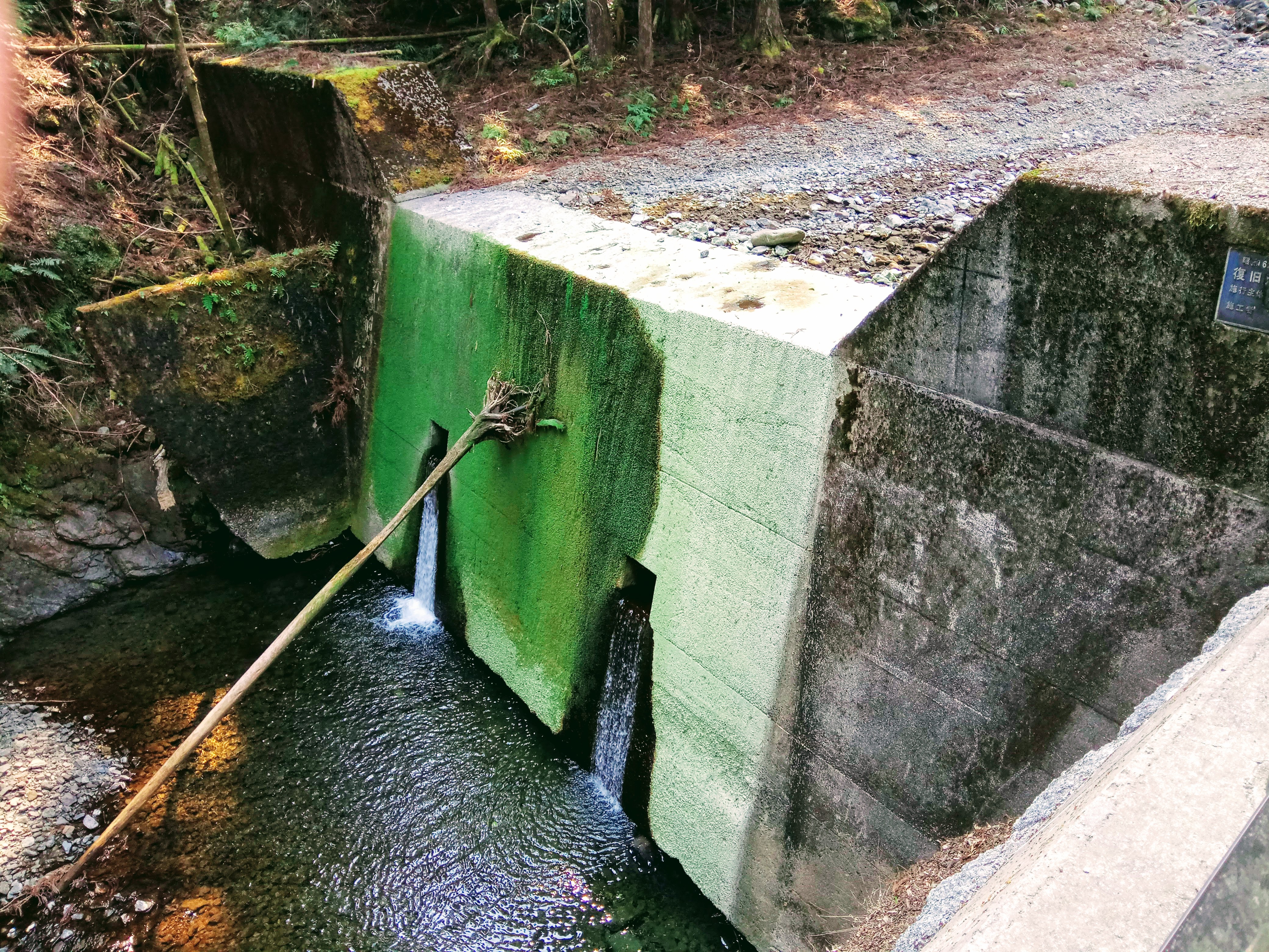 Concreted stream