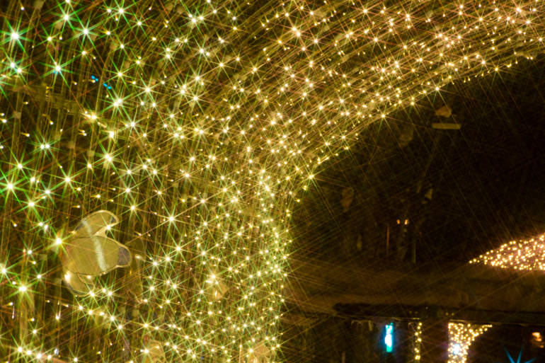 Winter city illumination