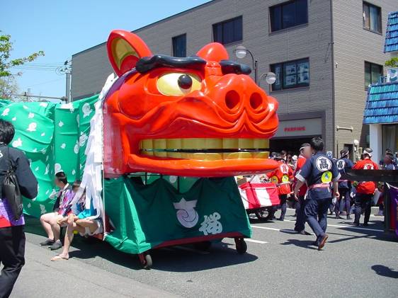 Lion at the Sakata Festival