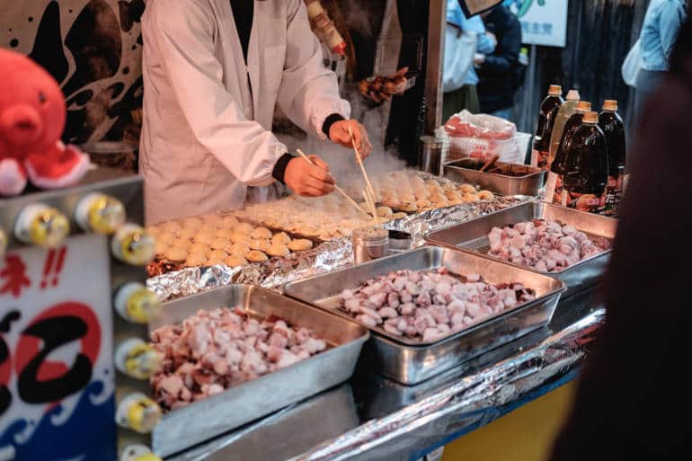 Takoyaki Grill Osaka food