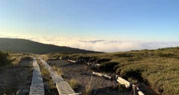above clouds over arimine dam