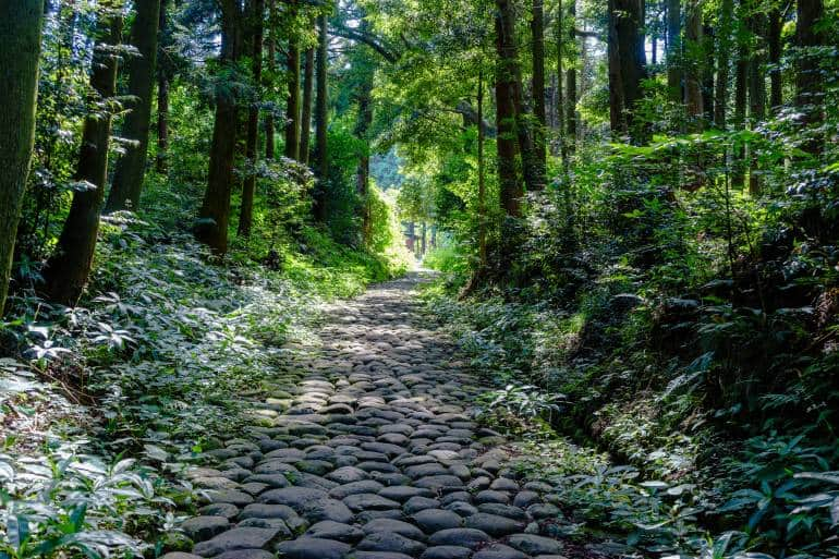 cobblestones of Tokaido Route