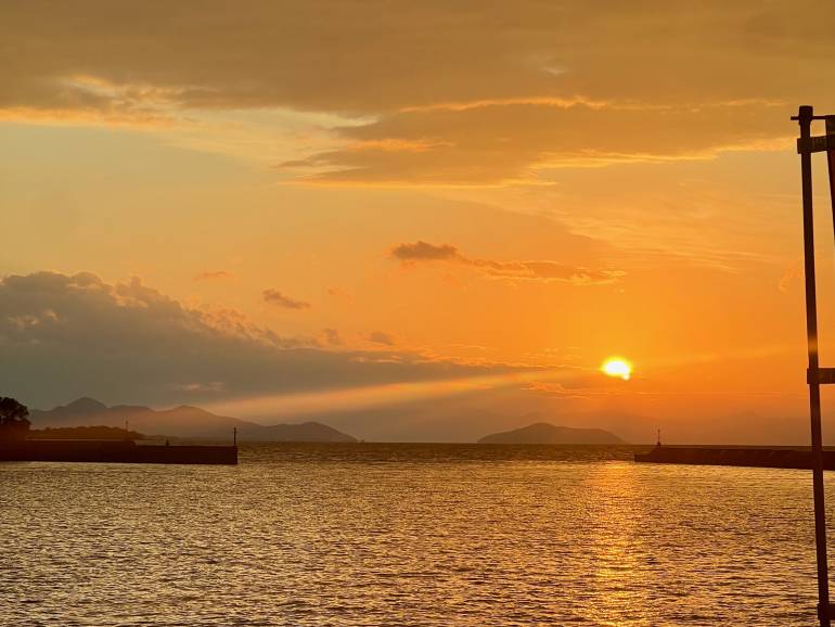 Sunset at Hikone Port