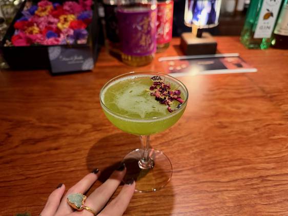 Matcha Yuzu Cocktail at Time to Drink