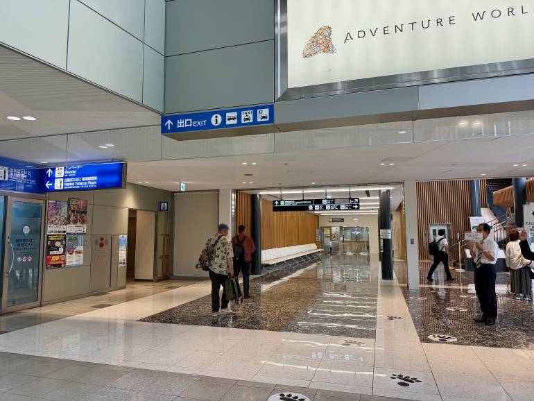 Arrivals at Nanki-Shirahama Airport