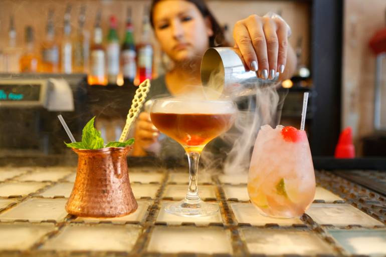 Three Eight Four cocktails in London