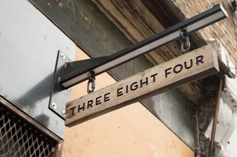 Three Eight Four bar in London