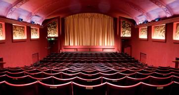 Seats in an art deco auditorium