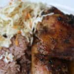 A plate of Jerk Chicken