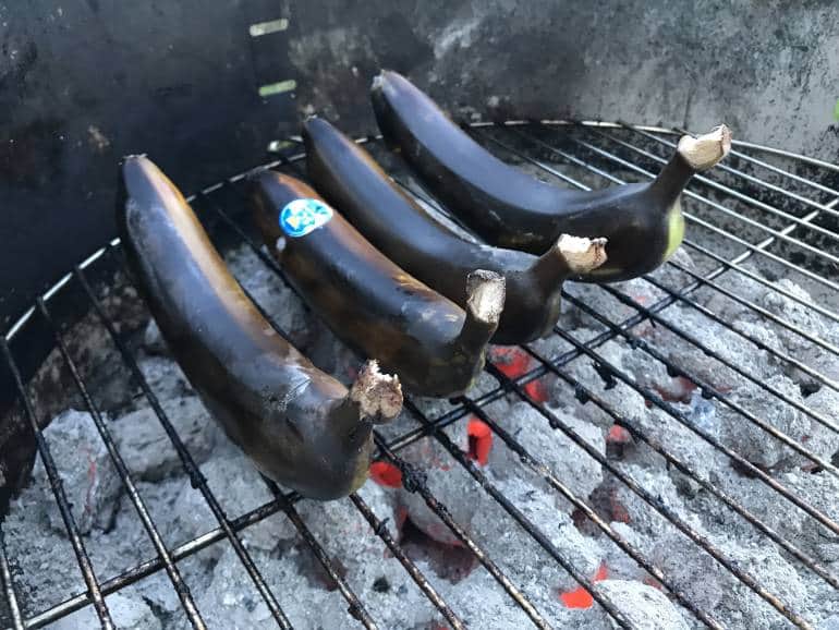 BBQ bananas