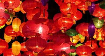 Chinese lantern for mid autumn festival celebration