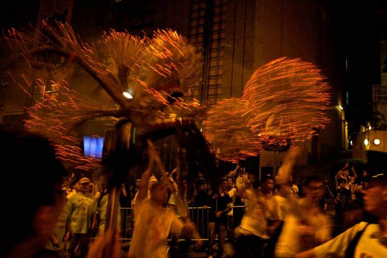 tai hang fire dragon dance hong kong