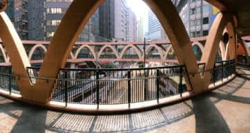 Causeway Bay's Yee Wo Street Circular Bridge