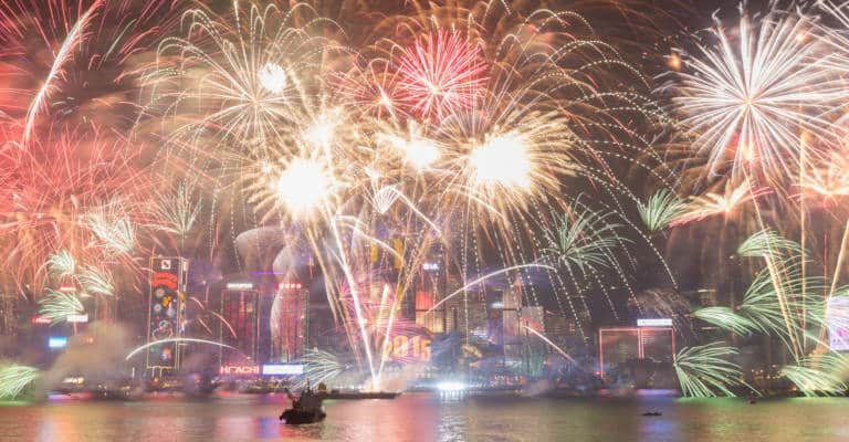 Chinese New Year Fireworks 2022, 2nd Feb, 2022 | Hong Kong Cheapo