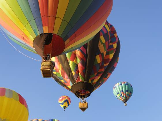 hot air balloons